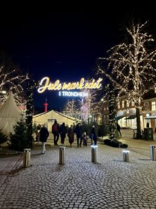 Entrance to the Christmas market in Trondheim